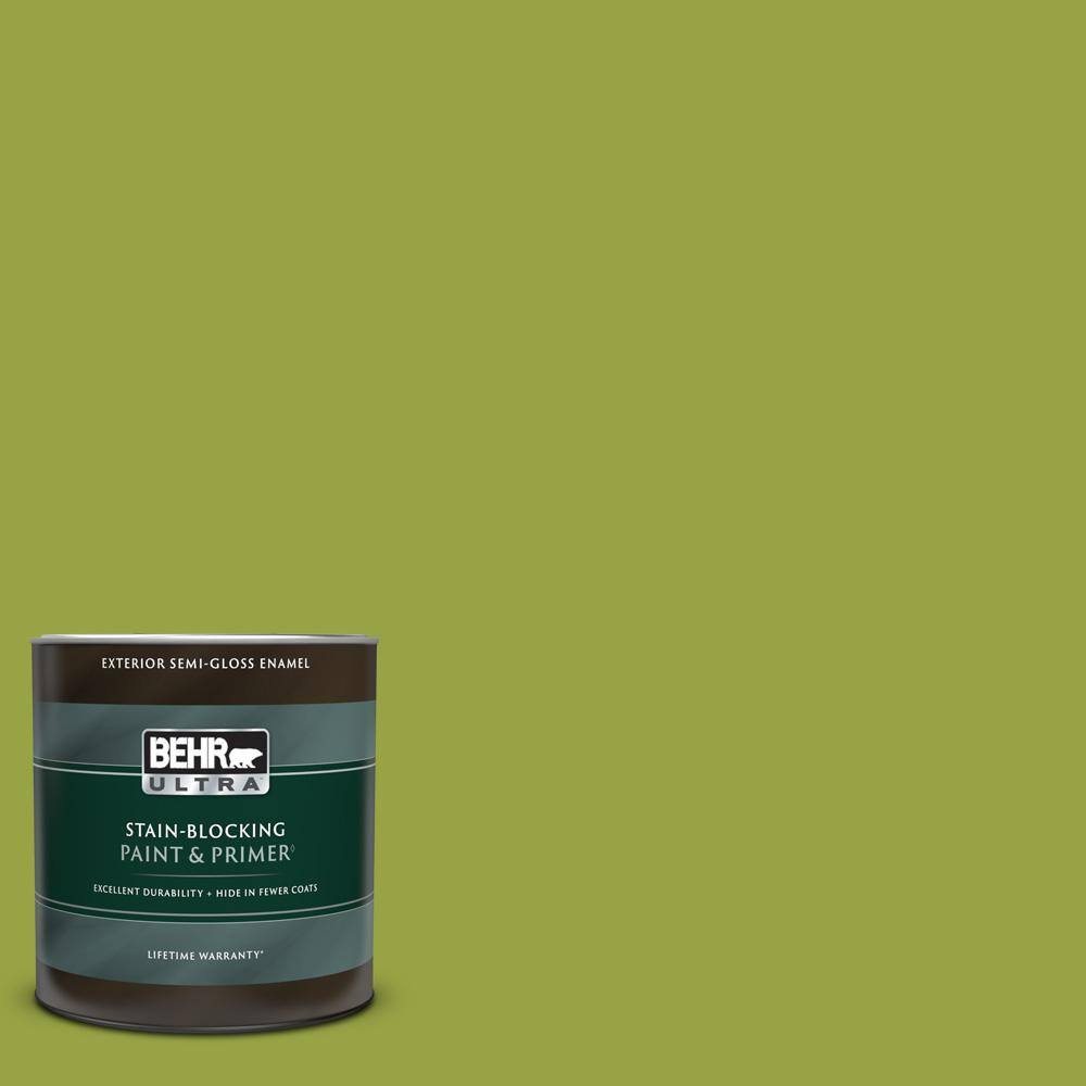 BEHR ULTRA 1 qt. P3606 Fresh Apple SemiGloss Enamel Exterior Paint