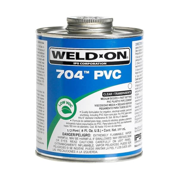 Weld-On 8 oz. PVC 704 Medium Cement in Clear