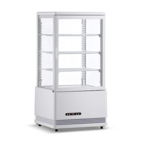 18 in. 2.4 cu. ft. Refrigerated Display Case Countertop Display Refrigerator in White