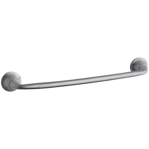 KOHLER Forte Sculpted 18 in. Towel Bar in Brushed Chrome