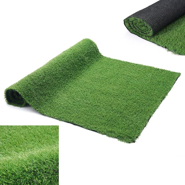 Kingdely 4 ft. x 6.6 ft. Green Artificial Grass Sod