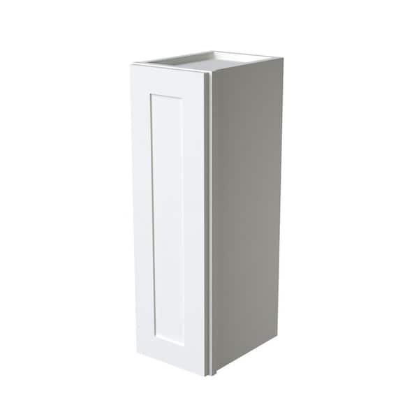 15-inch W x 12-inch D x 30-inch H Plywood Ready to Assemble Single Door Wall Kitchen Cabinet in White with Soft Close