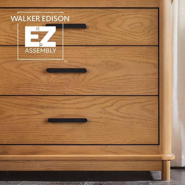 Walker Edison Furniture Company Contemporary English Oak 3 Walker Edison Furniture Company Contemporary English Oak 3