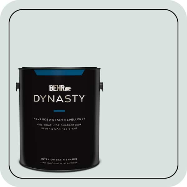 BEHR DYNASTY 1 gal. #730E-2 Sparkling Spring Satin Enamel Interior Stain-Blocking Paint and Primer