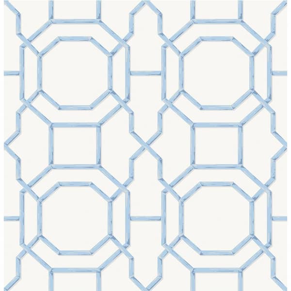 NuWallpaper Sapphire Sanya Peel and Stick Vinyl Wallpaper Sample