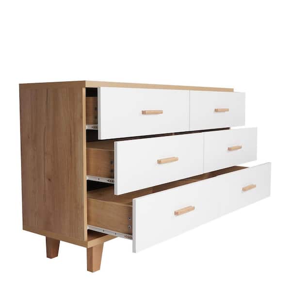 Dextrus 7 Drawers Storage Organizer Wooden Top Shelf for Hallway