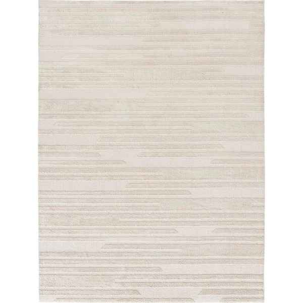 Vinings 9 ft. x 12 ft. Cream Area Rug
