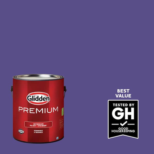 Glidden Premium 1 gal. PPG1247-7 Eggplant Satin Interior Latex Paint