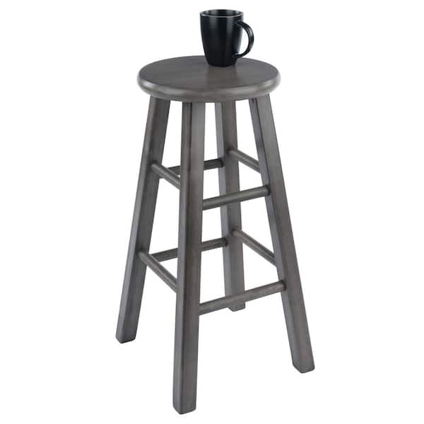 Winsome Wood Ivy 24 In Rustic Gray, Winsome 24 Bar Stools