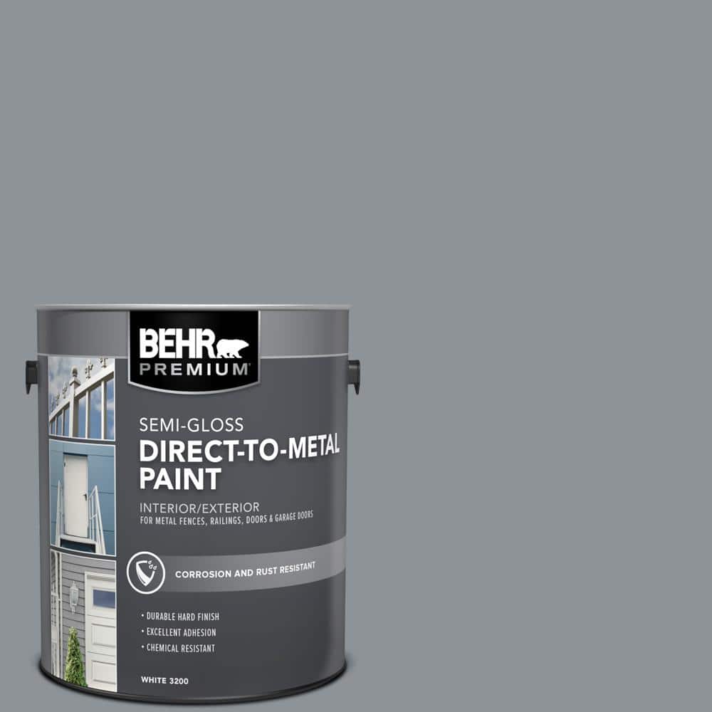 BEHR PREMIUM 1 gal. #PPU18-04 Dark Pewter Semi-Gloss Direct to
