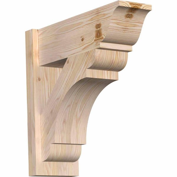 Ekena Millwork 8 in. x 22 in. x 22 in. Olympic Traditional Smooth Douglas Fir Outlooker