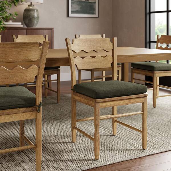 Jax Fabric Seat Cushion With Zipper in Sage