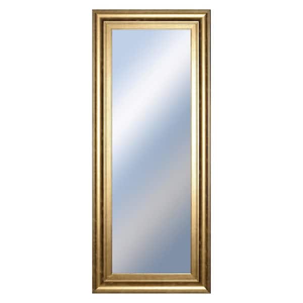Small Rectangle Bronze Hooks Classic Mirror (18 in. H x 42 in. W)