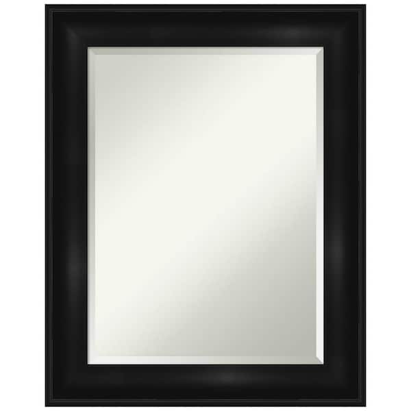 Amanti Art Medium Rectangle Distressed Black Beveled Glass Modern Mirror (29.75 in. H x 23.75 in. W)