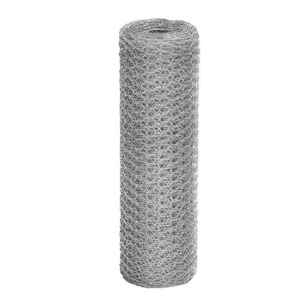Angel Sar 17 in. x 60 ft. Chicken Wire Fencing Mesh, 0.6 in. Hexagonal Galvanized Hardware Cloth for Coop Barrier Rabbit Cage