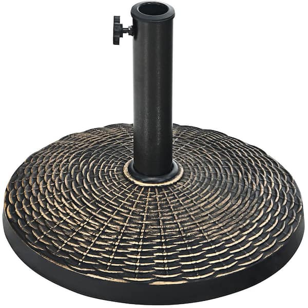 Alpulon 22 lb. Classic Cast Iron Patio Umbrella Base in Bronze ZY1C0490 ...