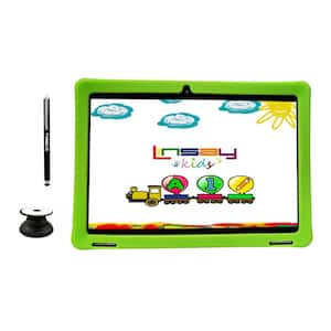 10.1 in. 1280x800 IPS 32GB Tablet Bundle with Green Kids Defender Case, Kids Smart Watch, Pen and Holder