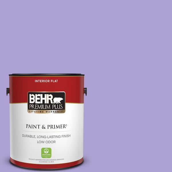 BEHR PREMIUM PLUS 1 gal. #P560-4 Magic Wand Flat Low Odor Interior Paint & Primer