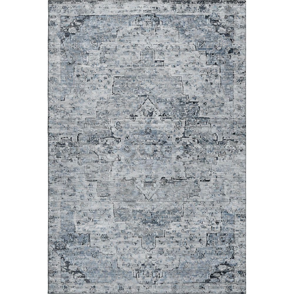 Mayfield Premium Machine Washable Abstract AMF1832 Sky 5 ft. x 7 ft. 6 in. Area Rug price history on PriceWatchPro