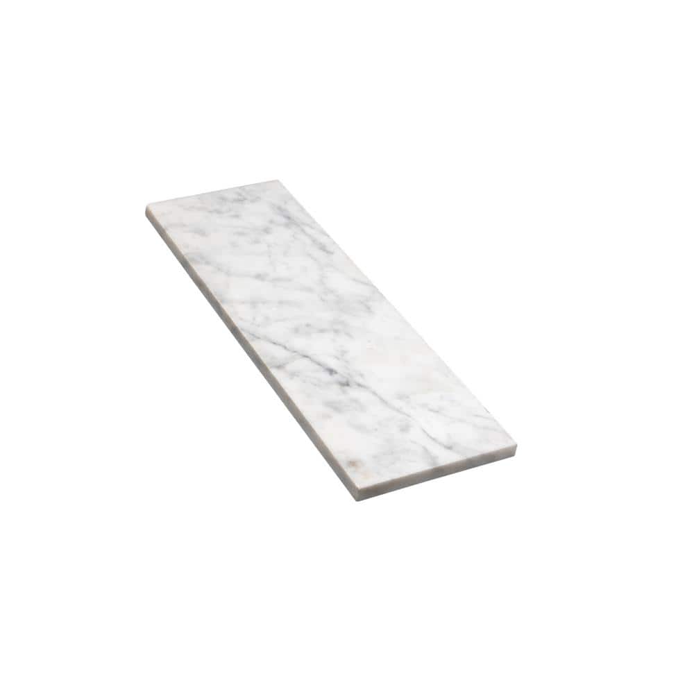 Apollo Gray and White 4x12 Honed Marble Subway Tile