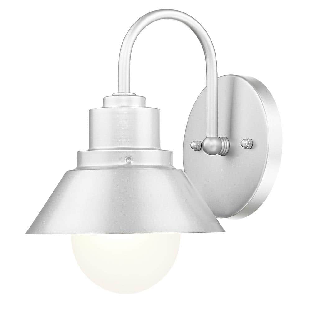 Astro 1-Light Brushed Silver Wall Lantern Sconce price history on PriceWatchPro