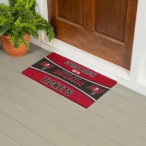 Tampa Bay Buccaneers 28 in. x 16 in. PVC "Come Back With Tickets" Trapper Door Mat