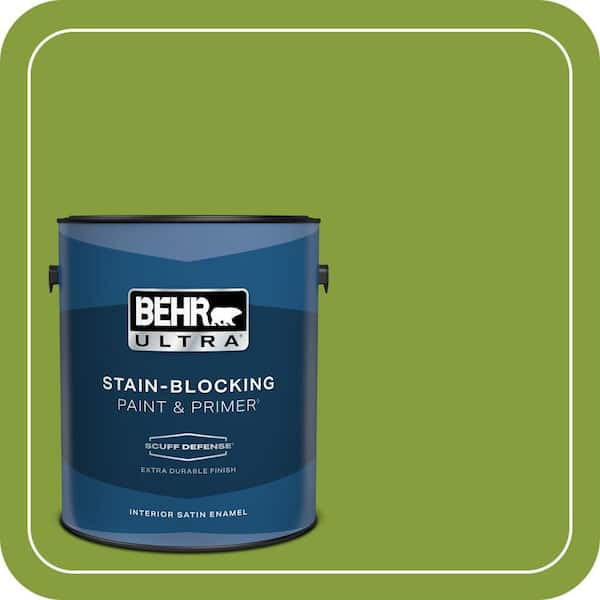 BEHR ULTRA 1 gal. #T14-18 New Shoot Extra Durable Satin Enamel Interior Paint & Primer