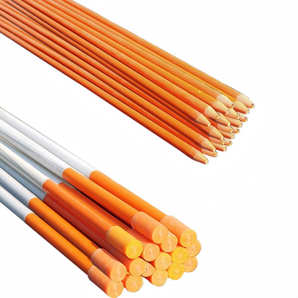 48 in. Orange Reflective Driveway Markers 5/16 in. Dia Driveway Poles (50-P