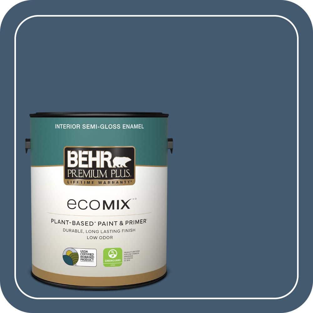 1 gal. #S500-7 Infinite Deep Sea Semi-Gloss Enamel EcoMix Plant-Based Interior Paint & Primer price history on PriceWatchPro
