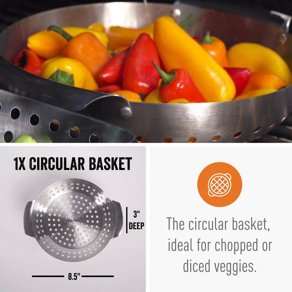 Yukon Glory Stainless Steel Mini Grill Basket Set
