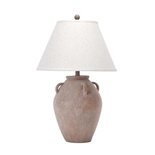 nuLOOM Kavala 29 in. Beige Resin Contemporary Table Lamp with Shade
