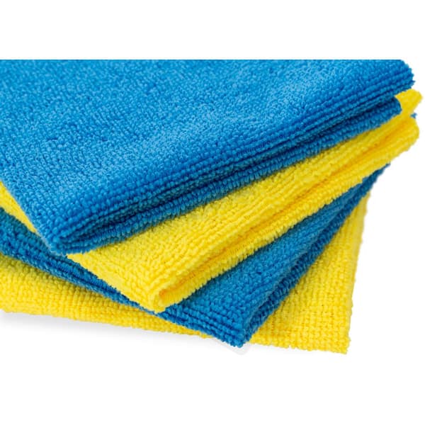 16 x 16 Economy All Purpose Microfiber Towels - 50 Pack - Reusable Wash  Cloths, Dust, Kitchen, Car, Shop Rags for Cleaning (Black)