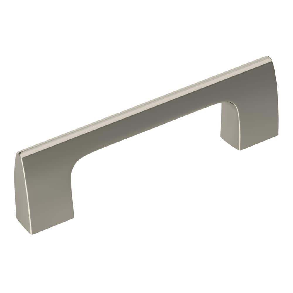 Riva 3 in. (76mm) Modern Polished Nickel Bar Cabinet Pull