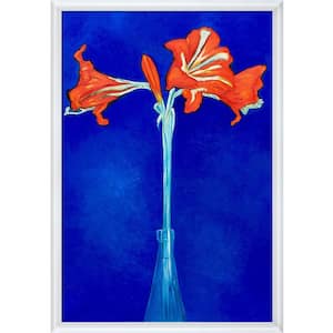 "Amaryllis with Moderne Blanc Frame " by Piet Mondrian Oil Painting