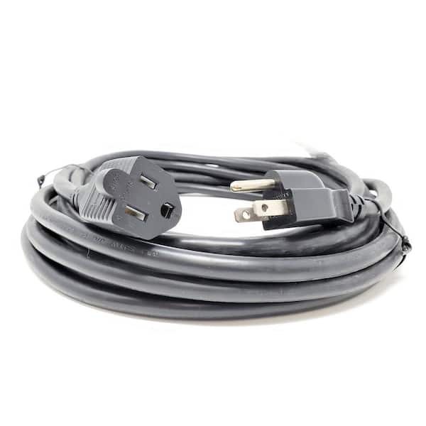 25 ft. 14 AWG Outdoor Power Extension Heavy-Duty Cable, NEMA 5-15P to NEMA 5-15R