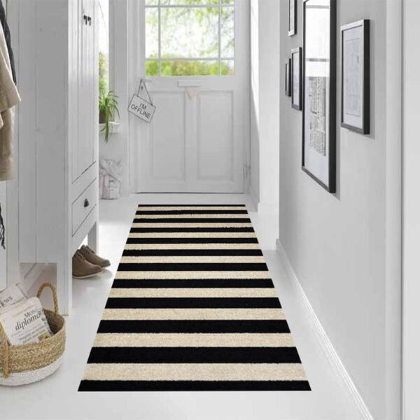 Modern Geometric Strip Rug, Abstract Laundry Room Area Rug, Extra Long  Oriental Hallway Carpet, Stain Resistant Kitchen Mat Strip, Soft Non-slip  Machine Washable Stair Rug For Living Room Bedroom, Room Decor 