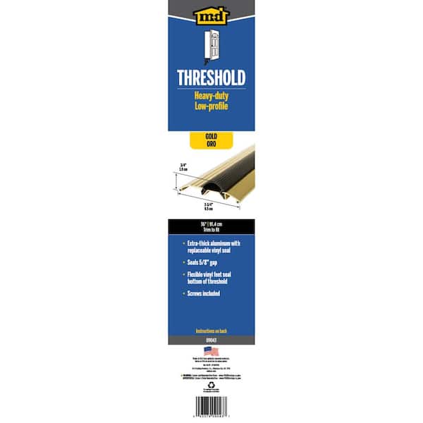 M-D Building Products 3-3/4 in. x 3/4 in. x 36 in. Gold Aluminum