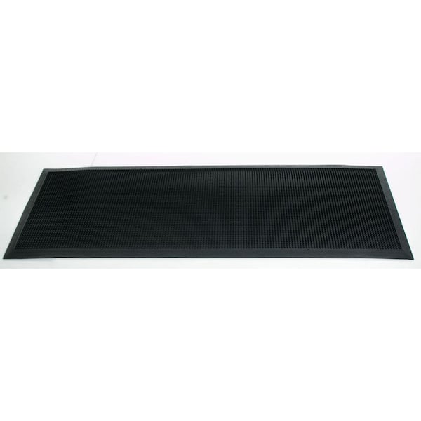 47 in. x 18 in. Black Rubber Outdoor Door Mat
