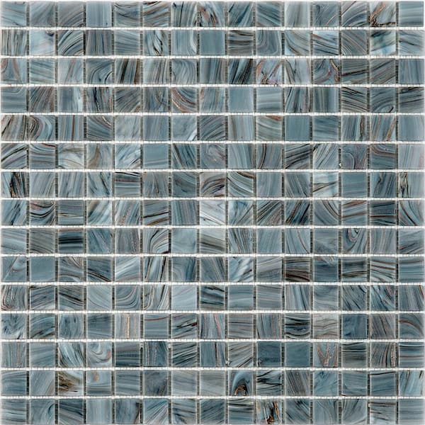 Apollo Tile Celestial 4" x 6" Glossy Templeton Gray Glass Mosaic Uniform square Wall & Floor Sample Tile 0.13 sq. ft./Piece (1-Pack)