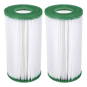 4 in. Dia Type III A/C 1000 & 1500 GPH Replacement Pool Filter Cartridges (2 Pack)