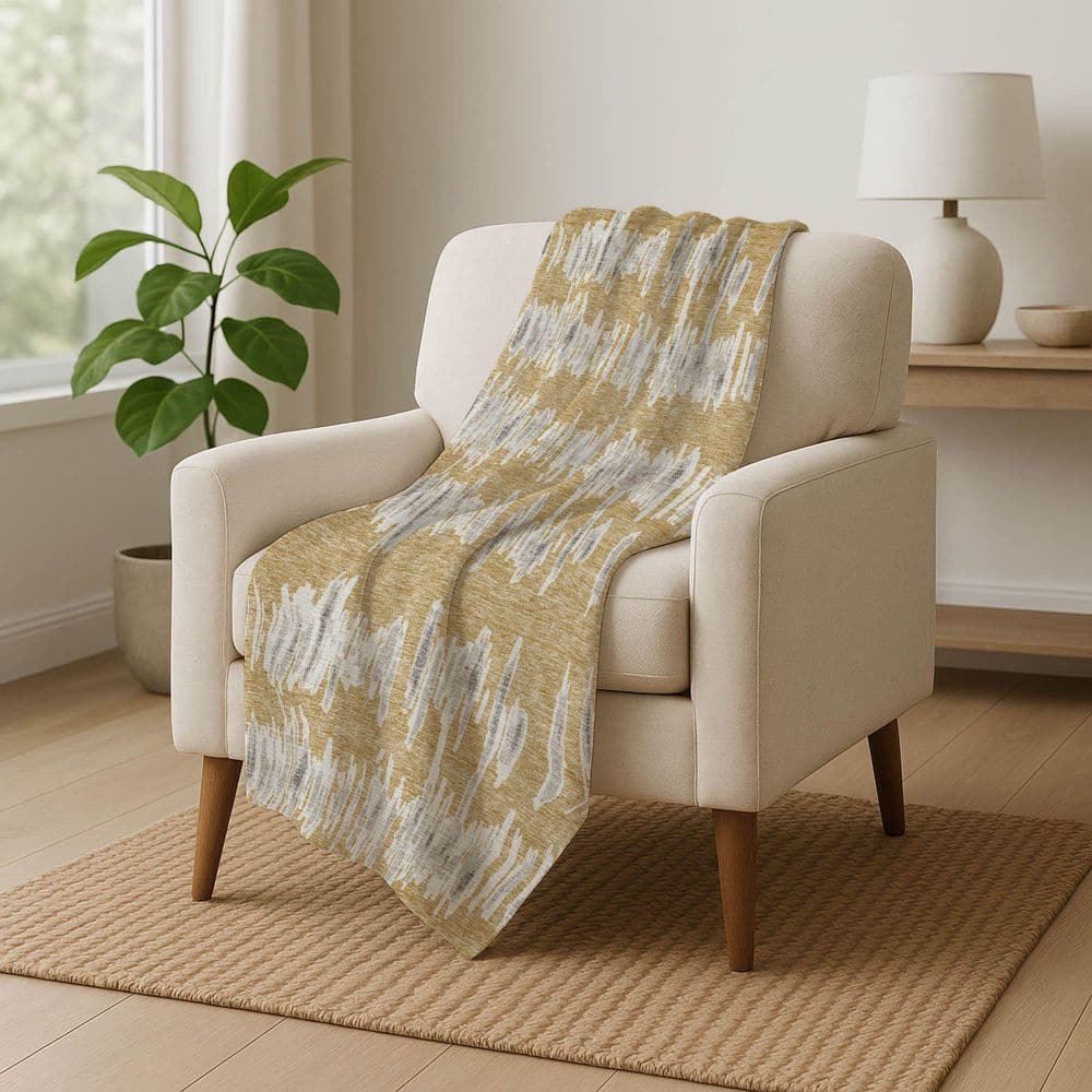 Premium Machine Washable ASB905 Gold 50 in. x 70 in. Sherpa Throw Blanket price history on PriceWatchPro