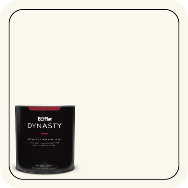 BEHR DYNASTY 1 qt. #YL-W10 Night Blooming Jasmine Matte Interior Stain-Blocking Paint & Primer