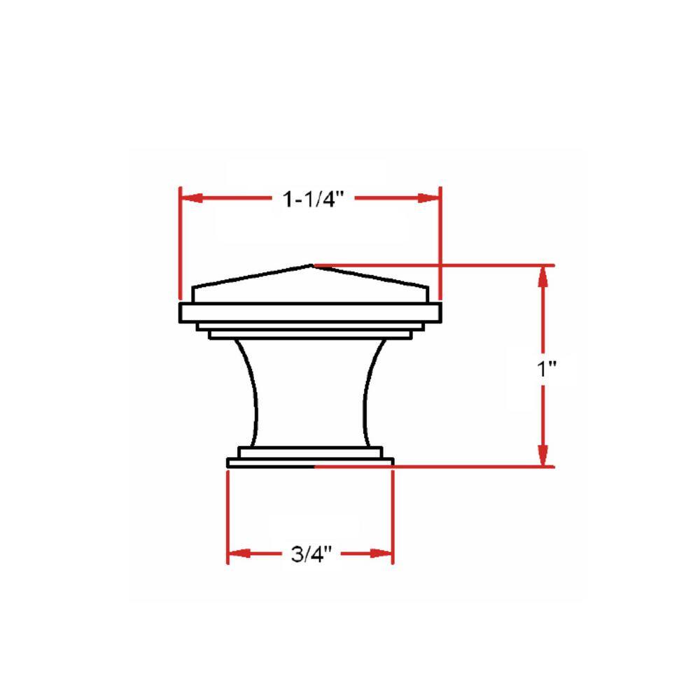 Park Avenue Oil Rubbed Bronze Square Cabinet Knob Set