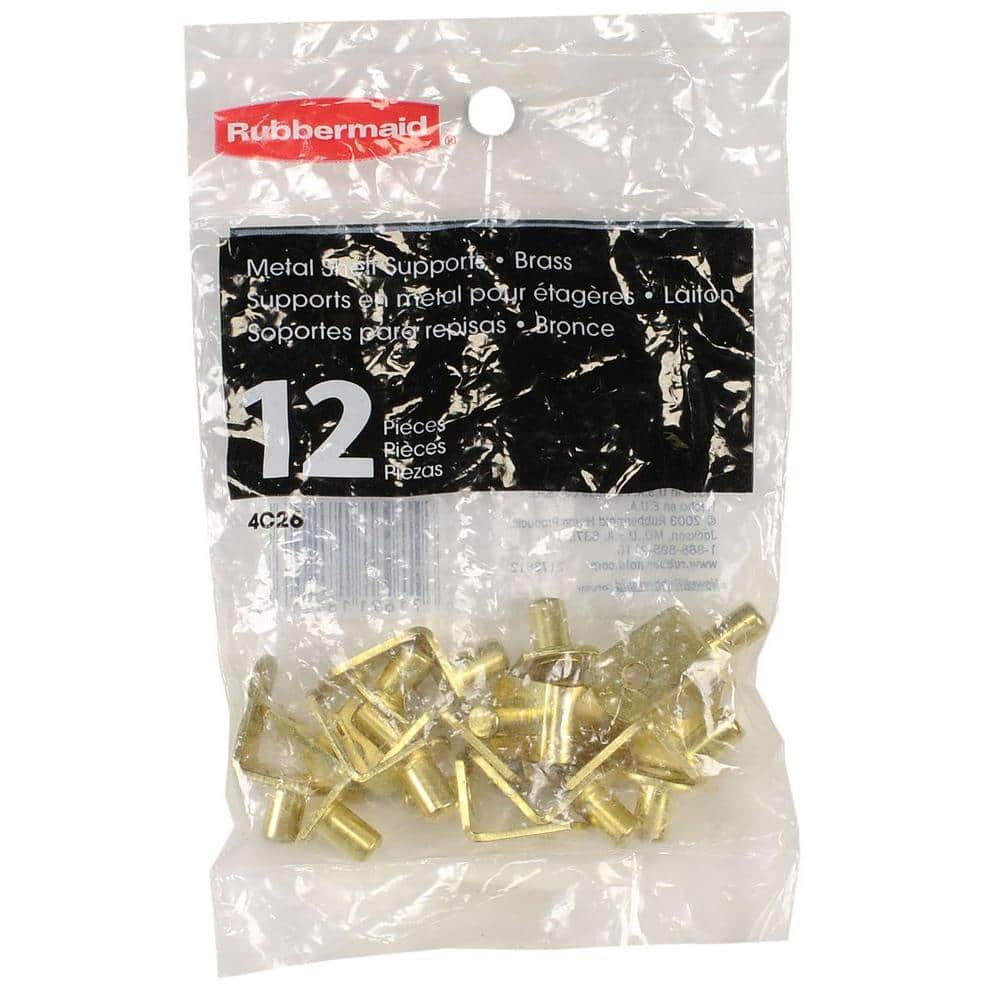 Reviews for Rubbermaid Brass Metal Shelf Supports (12Pack) Pg 1