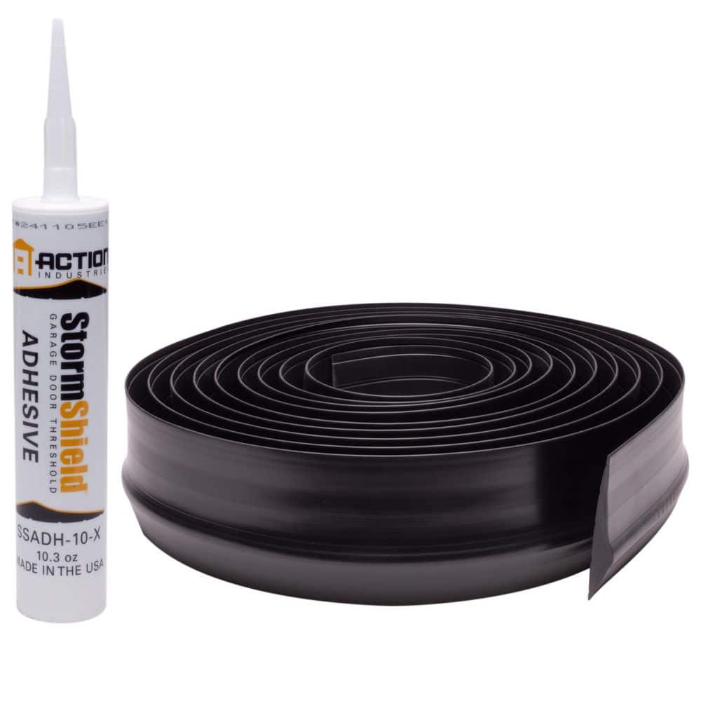 Storm Shield 20 ft. Garage Door Threshold Weather Seal with 10.3 oz. Adhesi