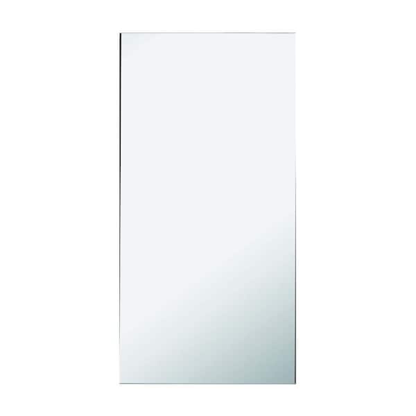 Whatseaso 18 in. W x 36 in. H Rectangular Silver Black Recessed or Surface Mount Medicine Cabinet with Mirror