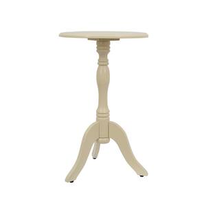 Simplify Off-White Pedestal Accent Table