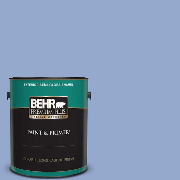 BEHR PREMIUM PLUS 1 gal. #M540-4 Hopeful Dream Semi-Gloss Enamel Exterior Paint & Primer