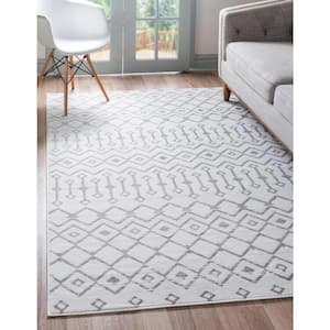 Moroccan Trellis White 2 ft. 2 in. x 3 ft. Area Rug