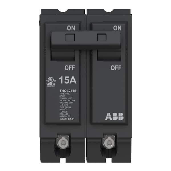 15 Amp 1 in. Double-Pole Circuit Breaker (THQL2115A)
